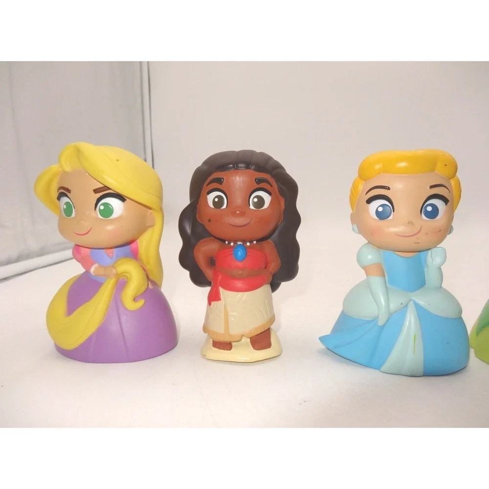Disney Princess Vinyl Figures Bath Squirter Water Cinderella Belle‎ Rapunzel 5